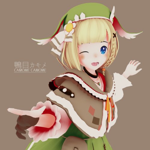 [3Dキャラモデル]鴨目カモメ[ファンメイド]
