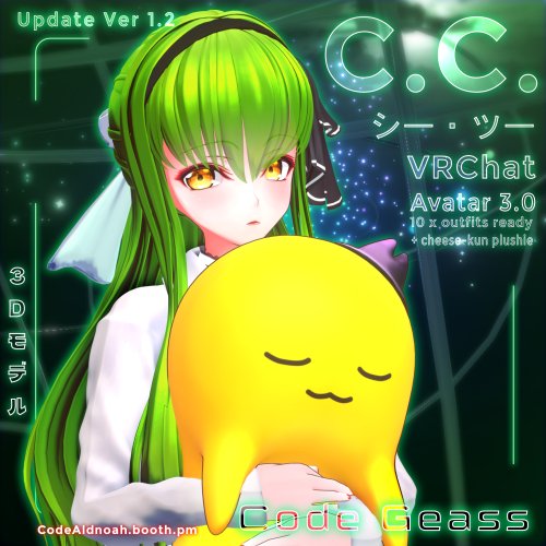 【3Dモデル】「C.C. / シー・ツー 」- VRChat v1.5