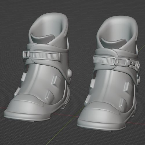 オリジナル3Dモデル『エアシューズ』のblendファイル