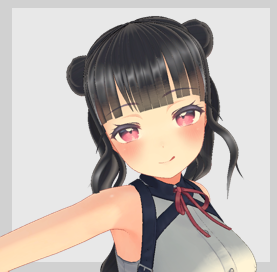 お団子ツインヘアー【VRChat】