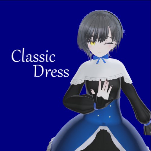 【VRChat】ビナア<Binah>クラシックドレス (MA対応)