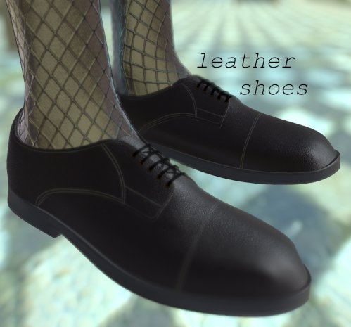 【6アバター対応】leather shoes