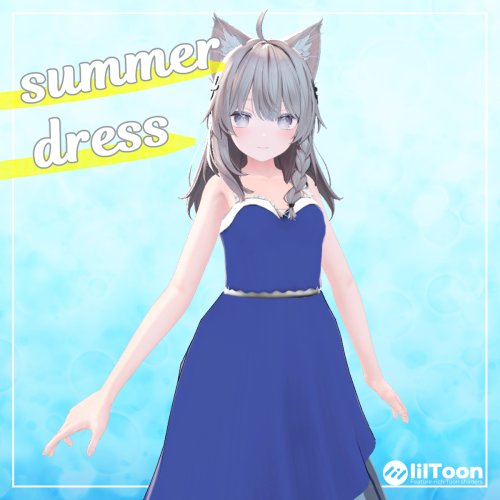 『セール中‼』【しなの対応】Summer Dress【VRChat向け衣装モデル】
